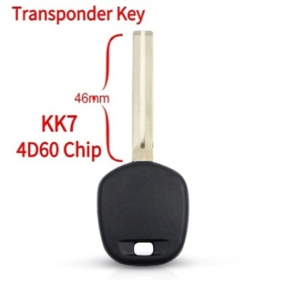 2003-2006 Kia - KK7 Transponder Key TOY40(4D60 Chip)(Aftermarket chip/OEM chip )(No logo)